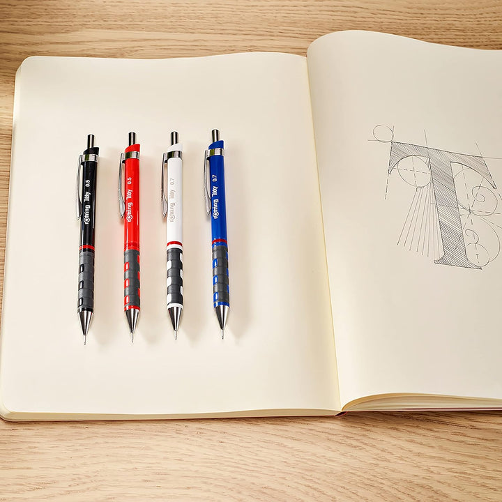 rOtring Tikky-Druckbleistift | HB 0,7 mm | blauer Schaft | 12er-Box 12er-Box HB 0.7 Blau, 12er-Box H