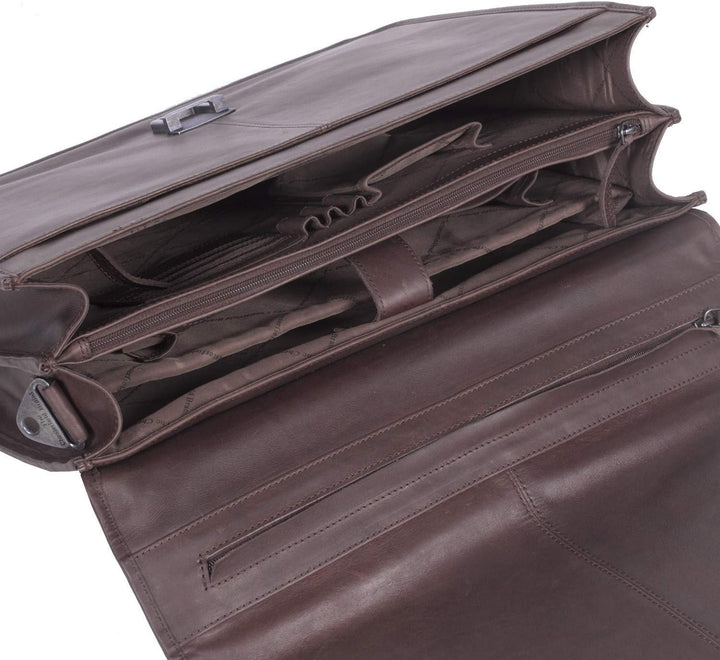 The Chesterfield Brand Wax Pull Up Shay Aktentasche Leder 41 cm