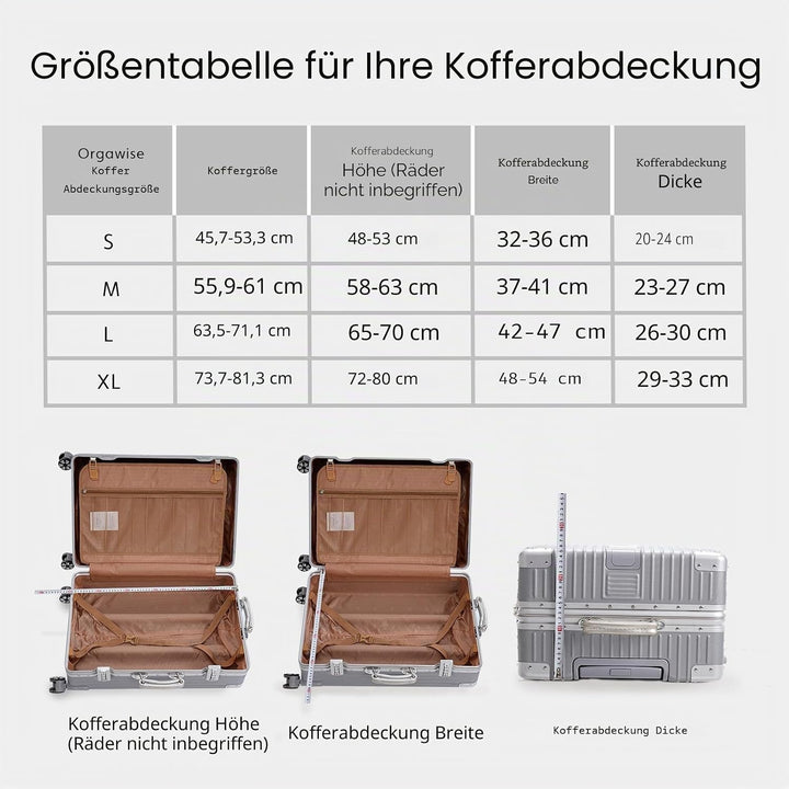OrgaWise Kofferhülle Luggage Cover Gepäck Cover Gepäckabdeckung for Travel Luggage Schutzhülle Koffe