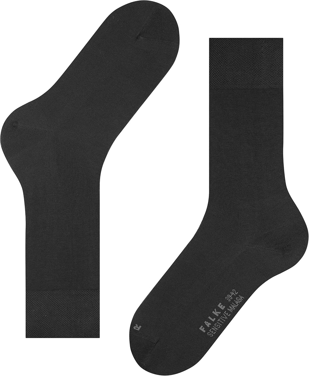 FALKE Herren Sensitive Malaga Socken druckfreier Komfortbund flache Naht gegen Druckstellen einfarbi