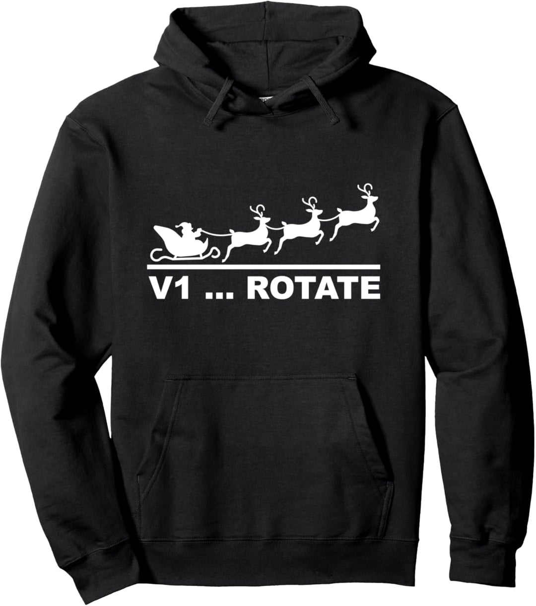 Weihnachtsmann Flugzeug Piloten Weihnachten Geschenk Pullover Hoodie