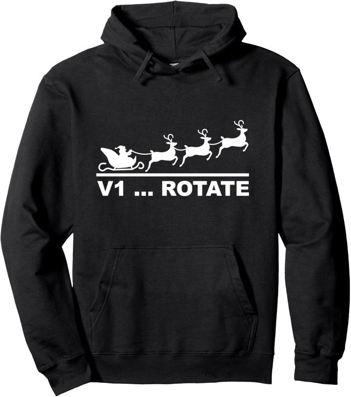 Weihnachtsmann Flugzeug Piloten Weihnachten Geschenk Pullover Hoodie