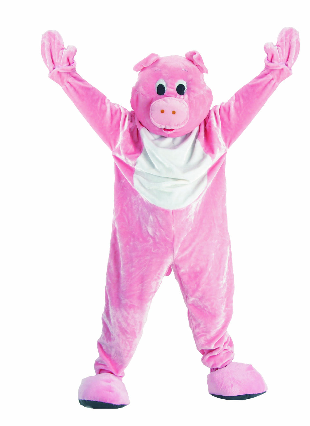 Dress Up America Erwachsene Schweinemaskottchen-Kostümset Erwachsene (Taille 152 cm, Grösse 191 cm),