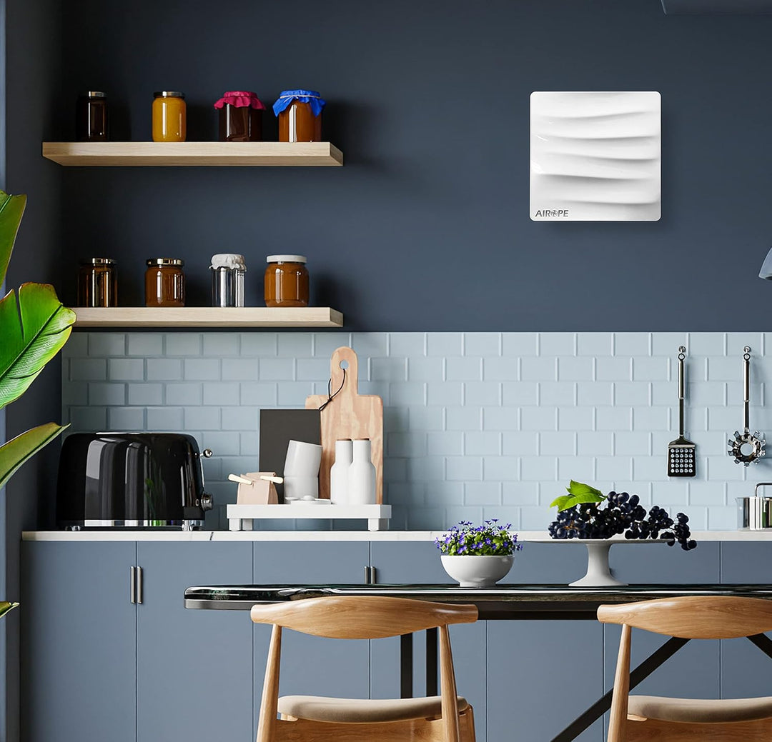 100 mm,Badlüfter Ventilator,Modernes Design und ästhetischer Look, Abluftventilator mit Rückschlagve