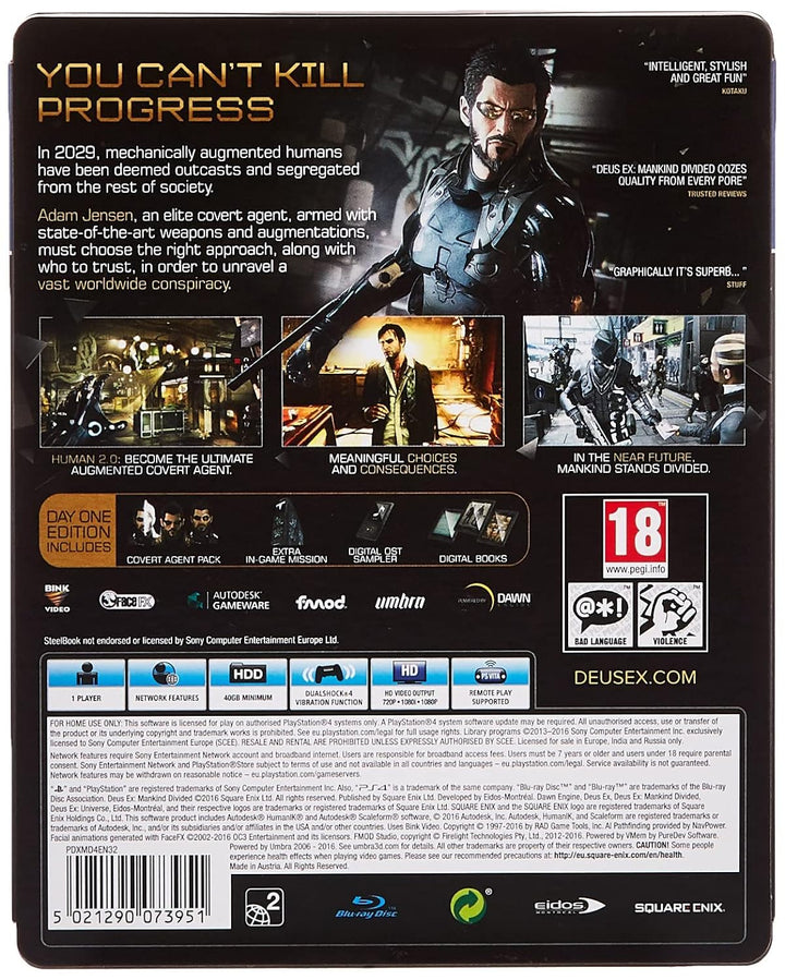 Deus Ex: Mankind Divided Steelbook Edition P4