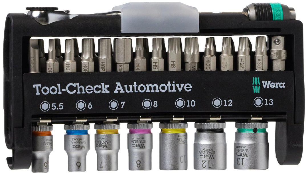 Wera 05200995001 Bit-Sortiment, Tool-Check Automotive 1, metrisch, 38-teilig Tool-Check Automotive 1