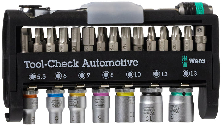 Wera 05200995001 Bit-Sortiment, Tool-Check Automotive 1, metrisch, 38-teilig Tool-Check Automotive 1