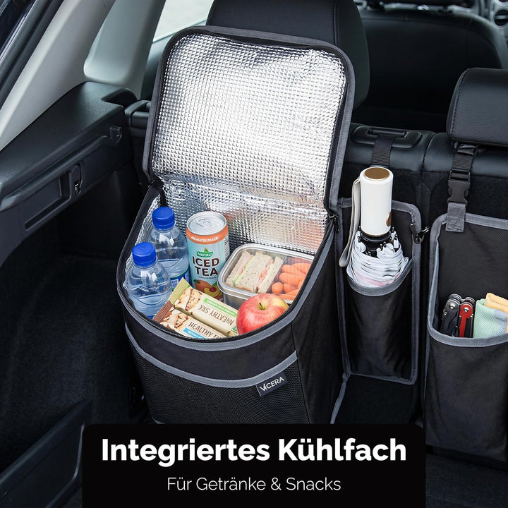 Vicera Kofferraum Organizer mit Klett – Grosse Kofferraumtasche für SUV, Kombi, Bus, Vans, grosse Au