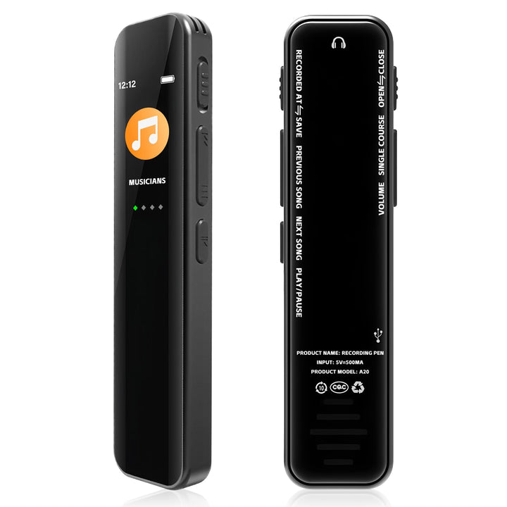 Diktiergerät Mini, 64GB Aufnahmegerät, Digitales Diktiergerät, Diktiergerät Digital mit Wiedergabe,