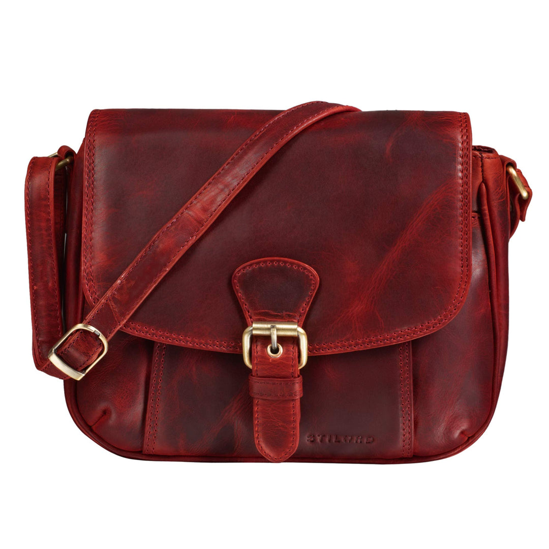 STILORD 'Violeta' Leder Umhängetasche Damen Vintage Handtasche klein Schultertasche Abendtasche Part