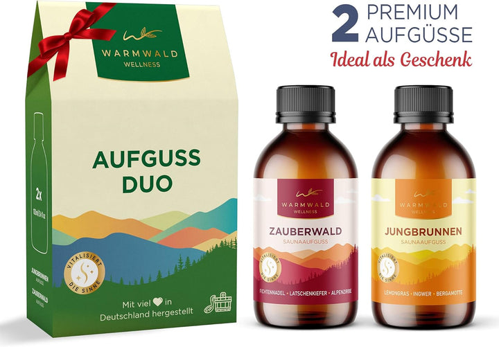 Warmwald - Saunaaufguss - Sauna Aufgussmittel mit natürlichen ätherischen Ölen - Saunaöl - Saunaduft