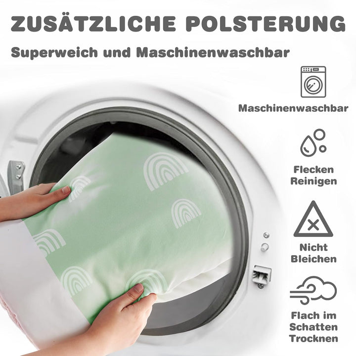 Mallify - Spielmatte für Babys mit Krabbeldecke, 6 abnehmbaren sensorischen Spielzeugen und 12 bunte