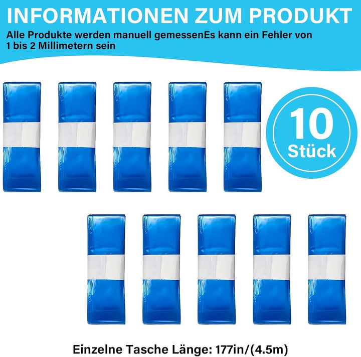10 Stück Windeleimer Nachfüllkassetten,Nachfüllfolie Windeleimer kompatibel mit tommee tippee, 10 St