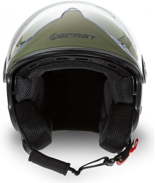 Befast | Rapid II - Zugelassener Jet-Helm mit Polycarbonat-Doppelvisier, Scooter-Helm mit Sonnenblen