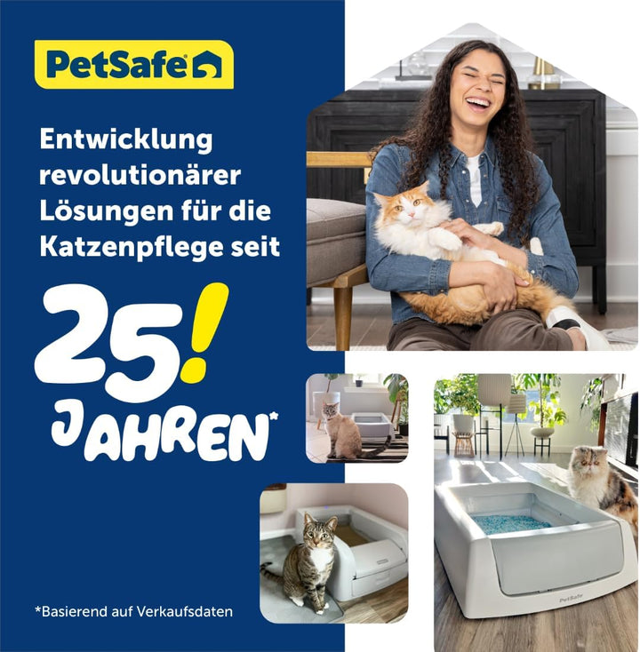 PetSafe ScoopFree Nachfüllschale für Silikat-Katzenstreu, Lavendelduft, Einwegschale mit Auslaufschu