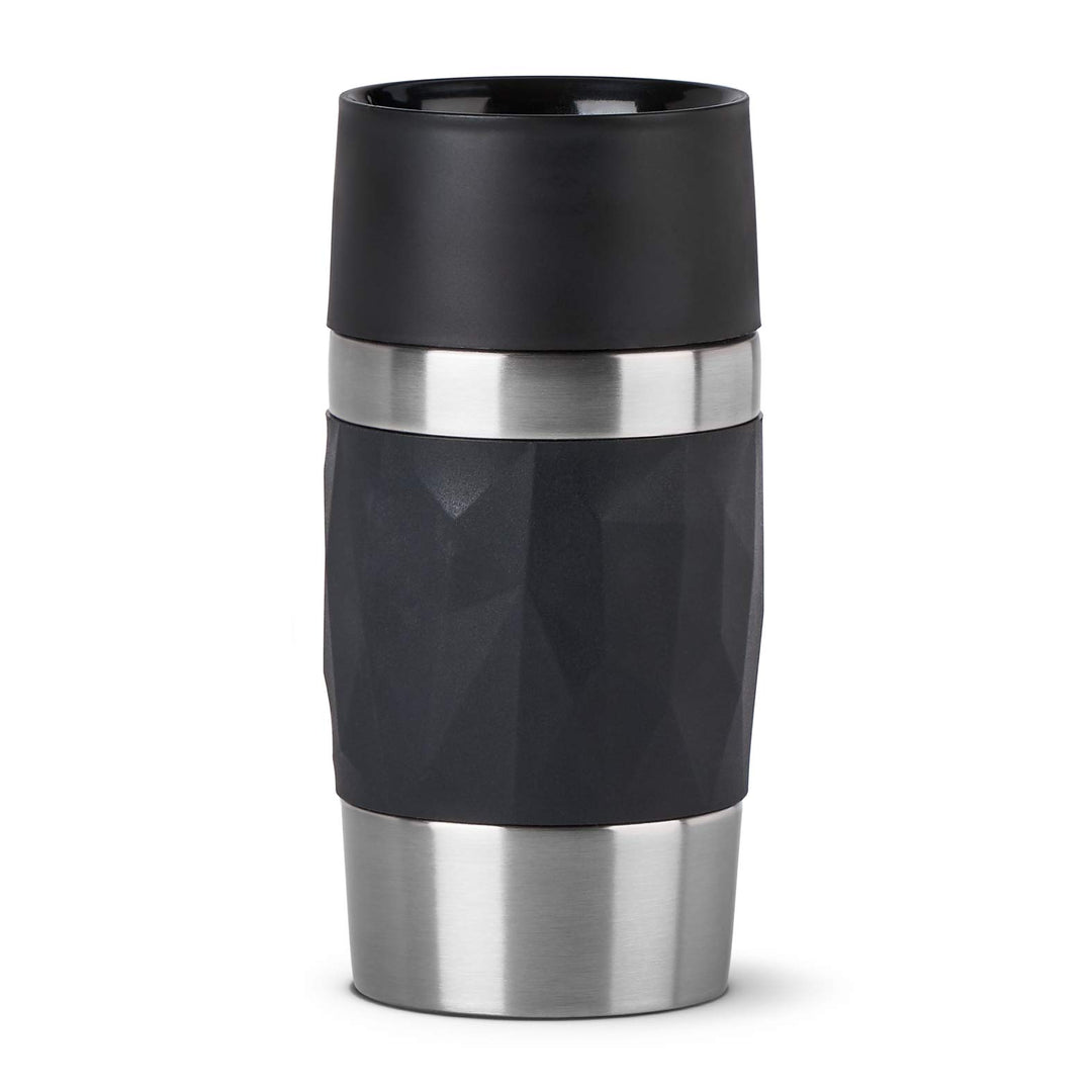Emsa Travel Mug Compact Thermobecher 300 ml, Isolierbecher Edelstahl, Kaffeebecher to go, 3h heiss,