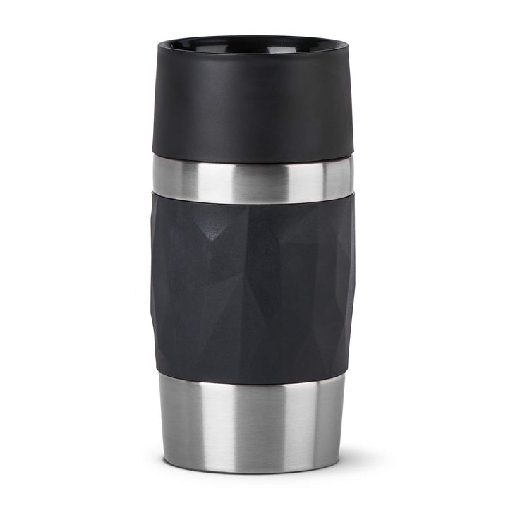 Emsa Travel Mug Compact Thermobecher 300 ml, Isolierbecher Edelstahl, Kaffeebecher to go, 3h heiss,