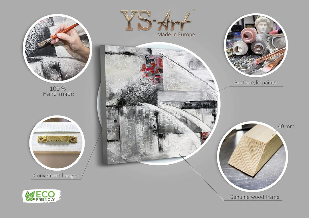 YS Handgemalte acrylbilder Abstraktion VII | Acryl abstrakt bild für wohndecor Art Acrylbilder auf l