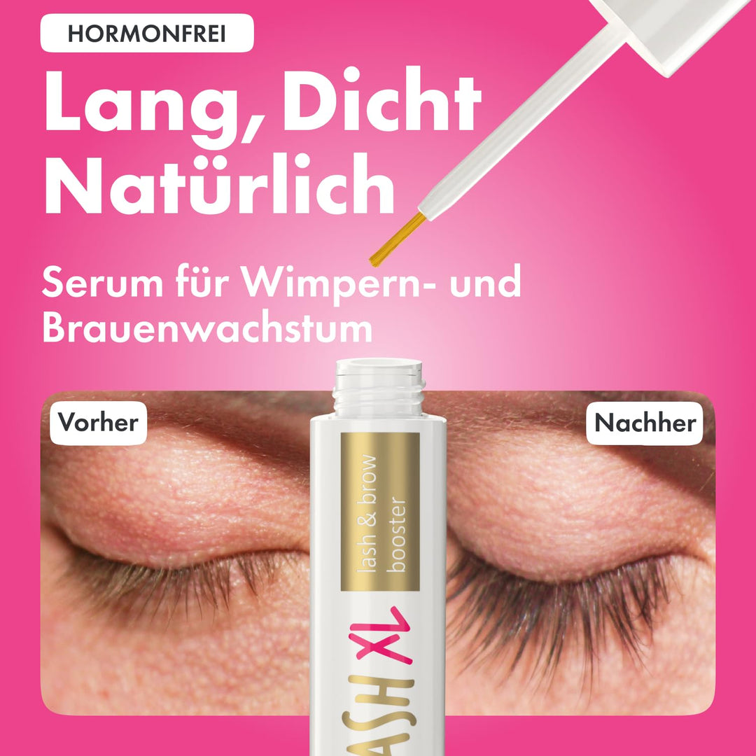 Toplash XL Wimpern- und Augenbrauen-Booster - Wachstumsserum mit Wimpern- und Augenbrauenverstärker