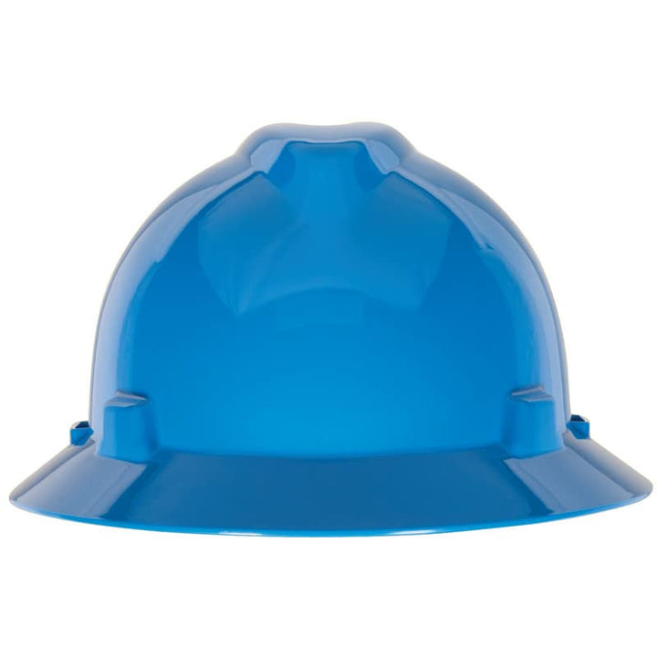 MSA 10058320 V- Gard Schlitz-Vollrand Hut, 1 Touch Suspension, blau blau 1-Punkt-Aufhängung, blau 1-