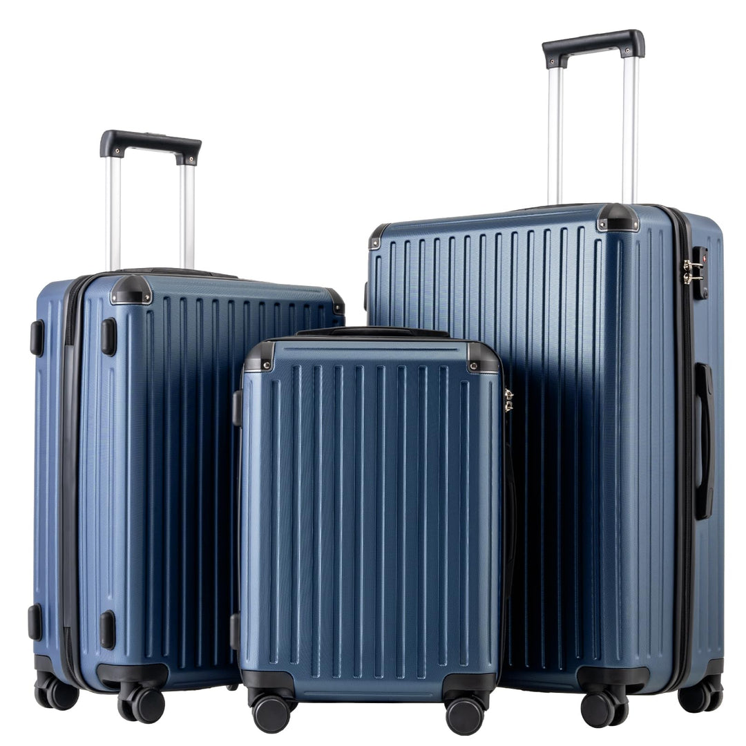 COOLIFE Koffer Trolley-Koffer Hartschalen-Koffer Rollkoffer Reisekoffervon ABS-Material mit TSA-Schl