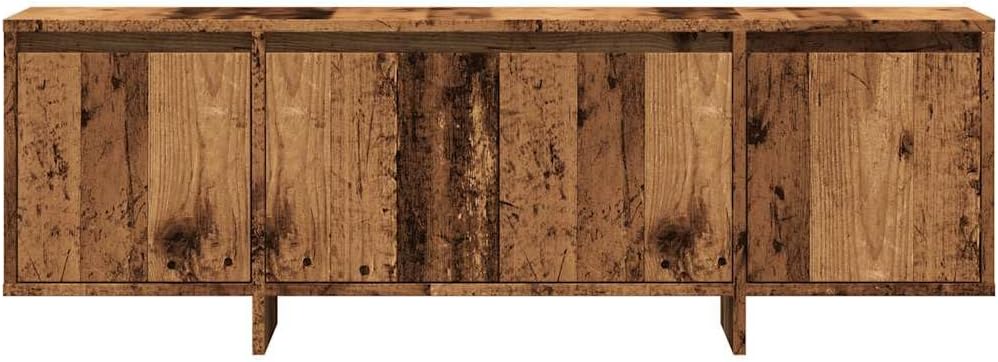 vidaXL TV Schrank, Lowboard für Fernseher, Fernsehtisch mit 4 Türen, Fernsehschrank für Schlafzimmer