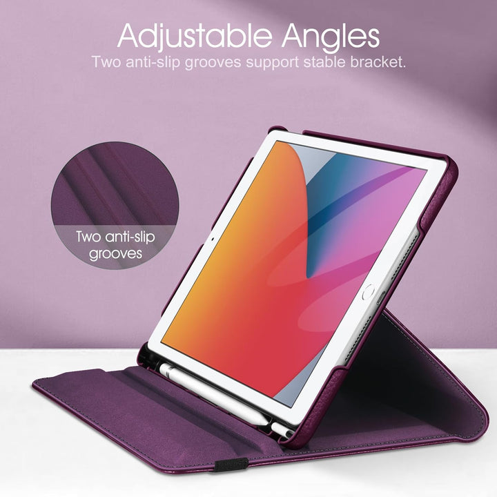 Fintie Hülle für iPad 10.2 Zoll 9.Generation / 8. Gen / 7. Gen (Modell 2021/2020/2019) mit Pencil Ha