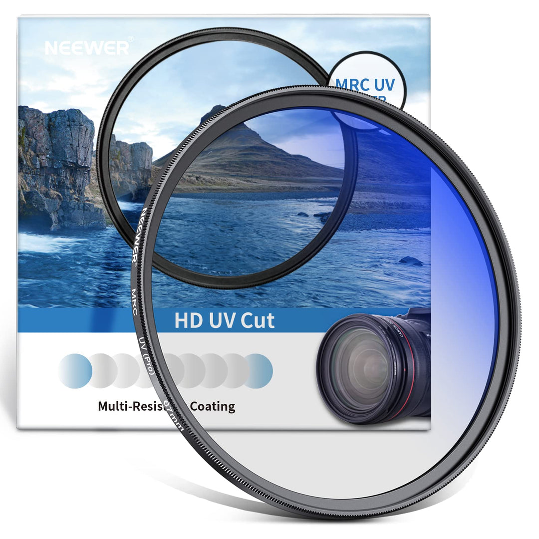 NEEWER 67mm MRC UV Filter, Schutzfilter mit 30 Schichten Multiresistente Nanobeschichtungen/HD Optis