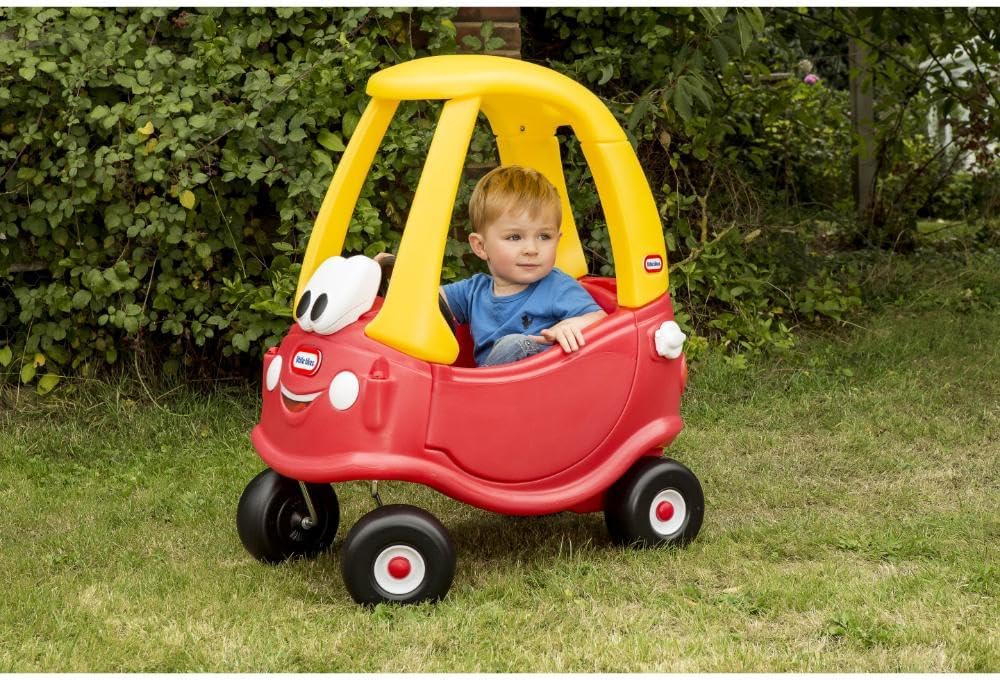 Little Tikes 612060E5 Cozy Coupe Car-Kids Ride-On Rutschfahrzeug, Mini Schiebe-Auto mit echter Hupe,