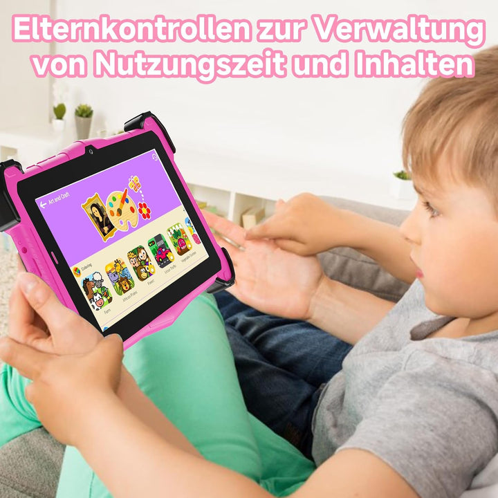 EagleSoar Kinder Tablet 7 Zoll Android 15, Tablet Kinder mit 10GB RAM+64GB ROM+TF 1TB, Kindersicheru