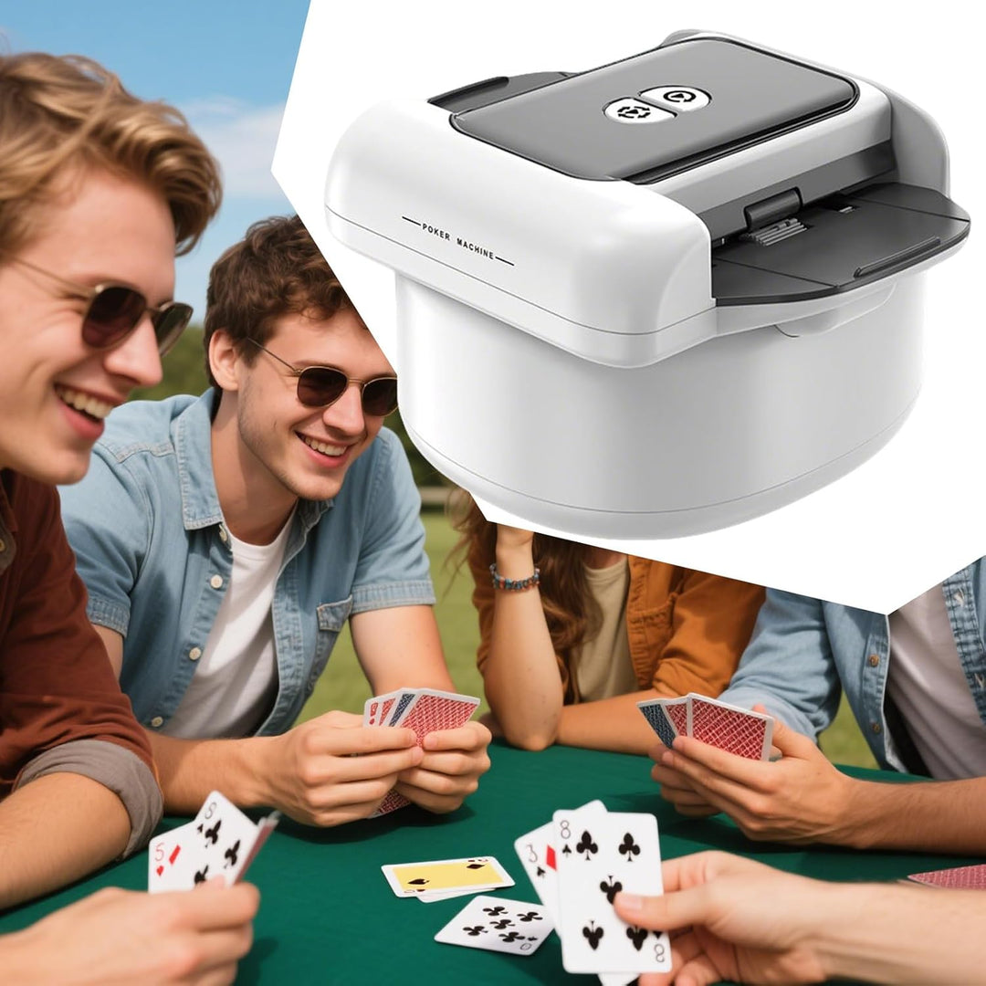 Automatischer Kartenmischer, Für 1-2 Spielekartensets, Wiederaufladbarer Automat mit Zwei Modi für P