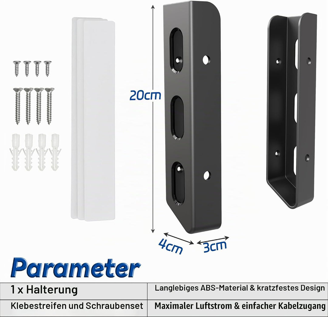 sciuU Wandhalterung für Laptop Tablet Tastatur - Zweischichtiges Design - Universeller Metall Wandre