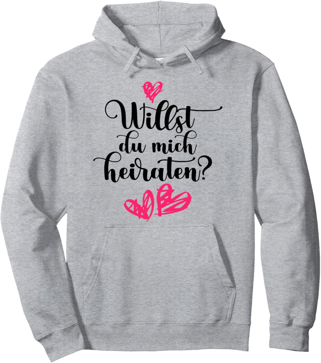 Hochzeitsantrag "Willst du mich marrieat" Heiratsantrag Ehe Pullover Hoodie