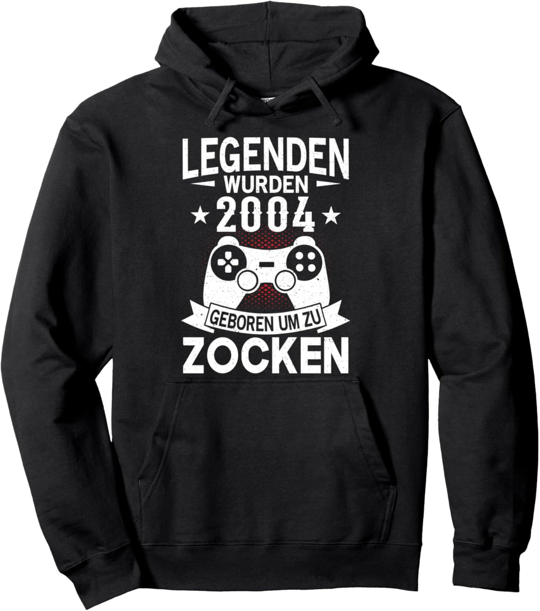 Legenden 2004 geboren Zocken Console PC Gamer Geburtstag Pullover Hoodie
