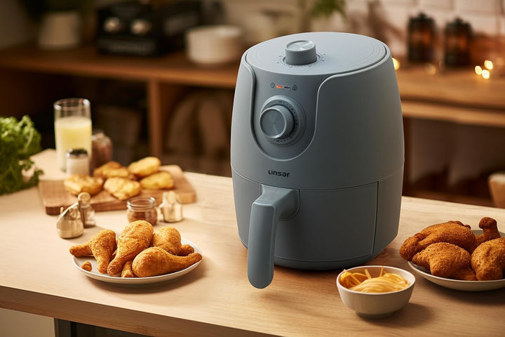 Mini Heissluftfritteuse - 1,8L - Airfryer mit Timer und Warmhaltefunktion - Temperatur wählbar - Ene