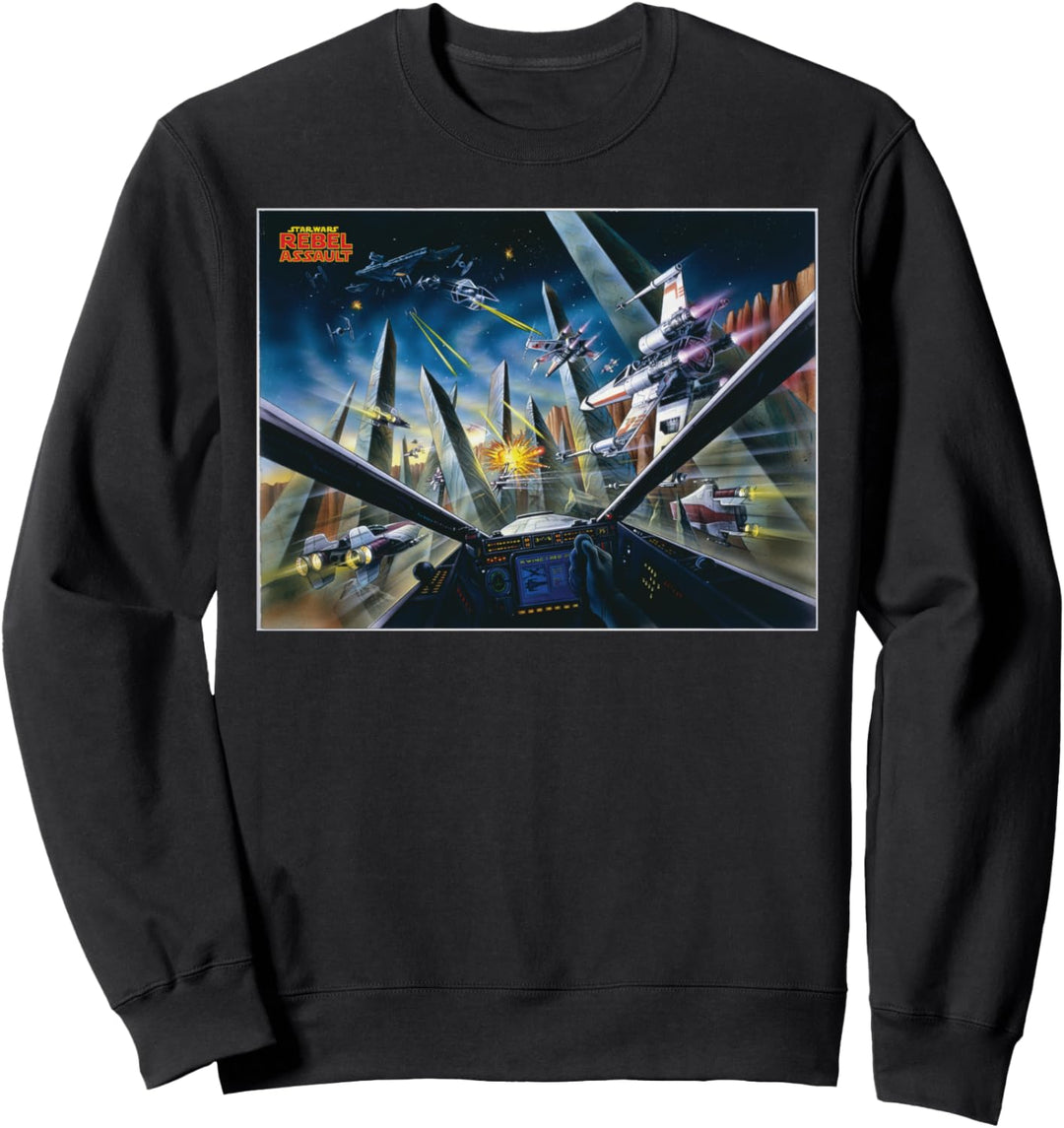 Star Wars Rebel Assault Video Game Space Battle Sweatshirt