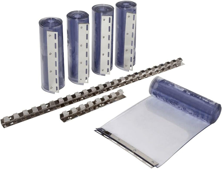 KERBL Streifenvorhang-Set (2x PVC Streifen Masse 30x225 cm, Sträke 3 mm, für Ställe / Paddocks / Hal