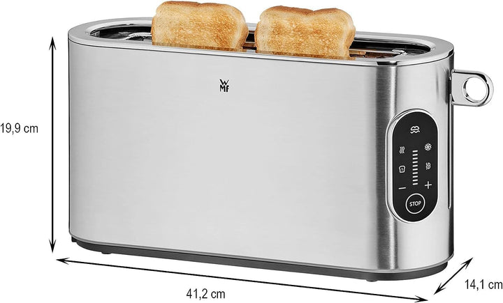 WMF Lumero Toaster Langschlitz mit Brötchenaufsatz, 2 Scheiben, XXL, Einseitiges Toasten, 1-Scheiben