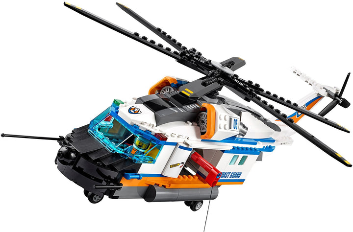 LEGO City 60166 - "Seenot-Rettungshubschrauber Konstruktionsspiel, bunt