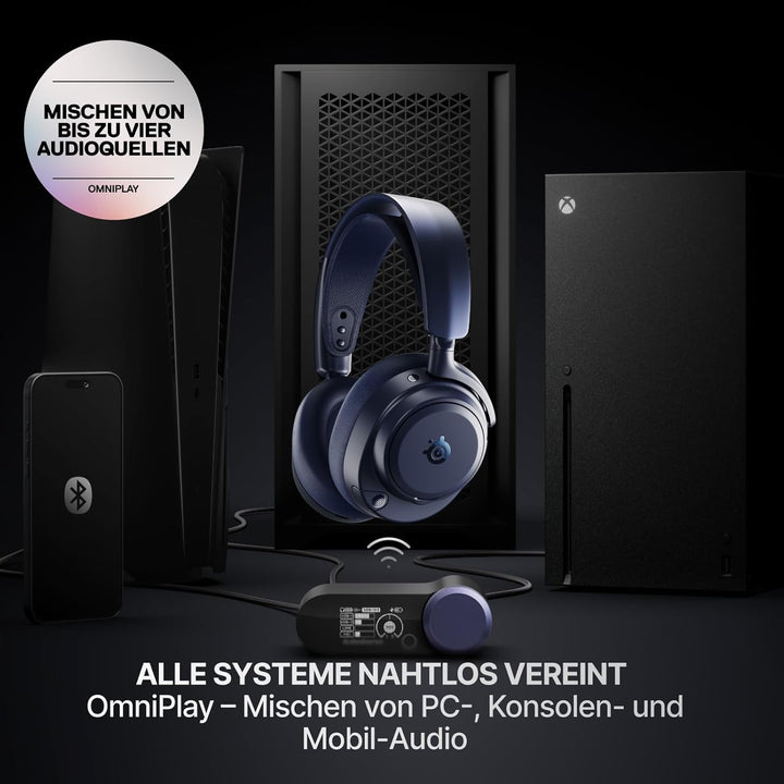 SteelSeries Arctis Nova Pro Omni – Hi‑Res-Wireless Gaming-Headset, 96 kHz/24 Bit, ANC, ClearCast Pro
