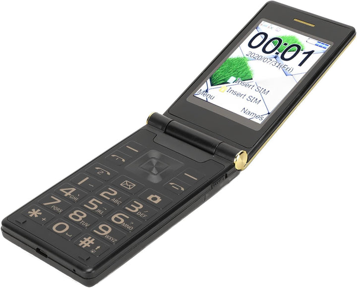Senioren Klapptelefon, Entsperrt 3G SOS Big Button GSM Handy Klapptelefon 2,8 Zoll LCD und Prominent
