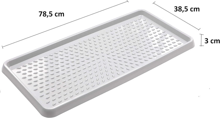 BranQ - Home essential BranQ Schuhablage aus Kunststoff, Hellgrau, 2-pcs, 5901098048507 Hellgrau 2-p