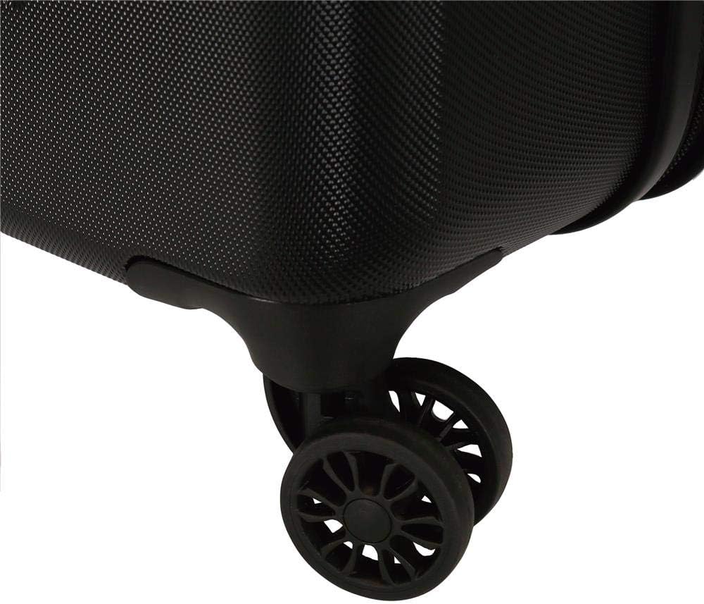 Movom Riga Kabinenkoffer Schwarz 40x55x20 cms Hartschalen ABS Kombinationsschloss 37L 2,8Kgs 4 Doppe