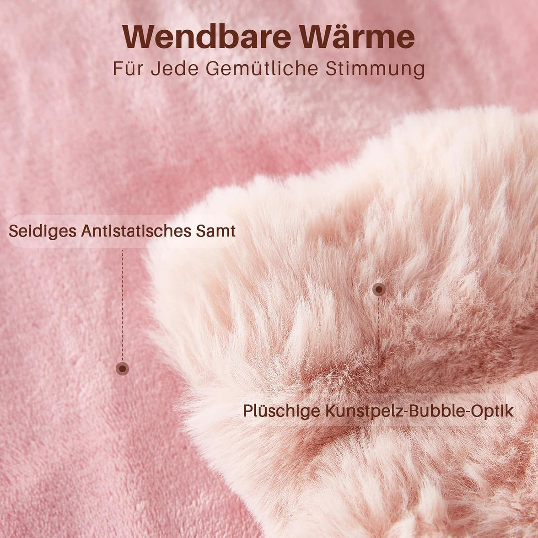 Kuscheldecke Kaninchen Plüsch Decke Super Soft Wohndecke Dick 1000 G/M² Flanell Decke Couchdecke War