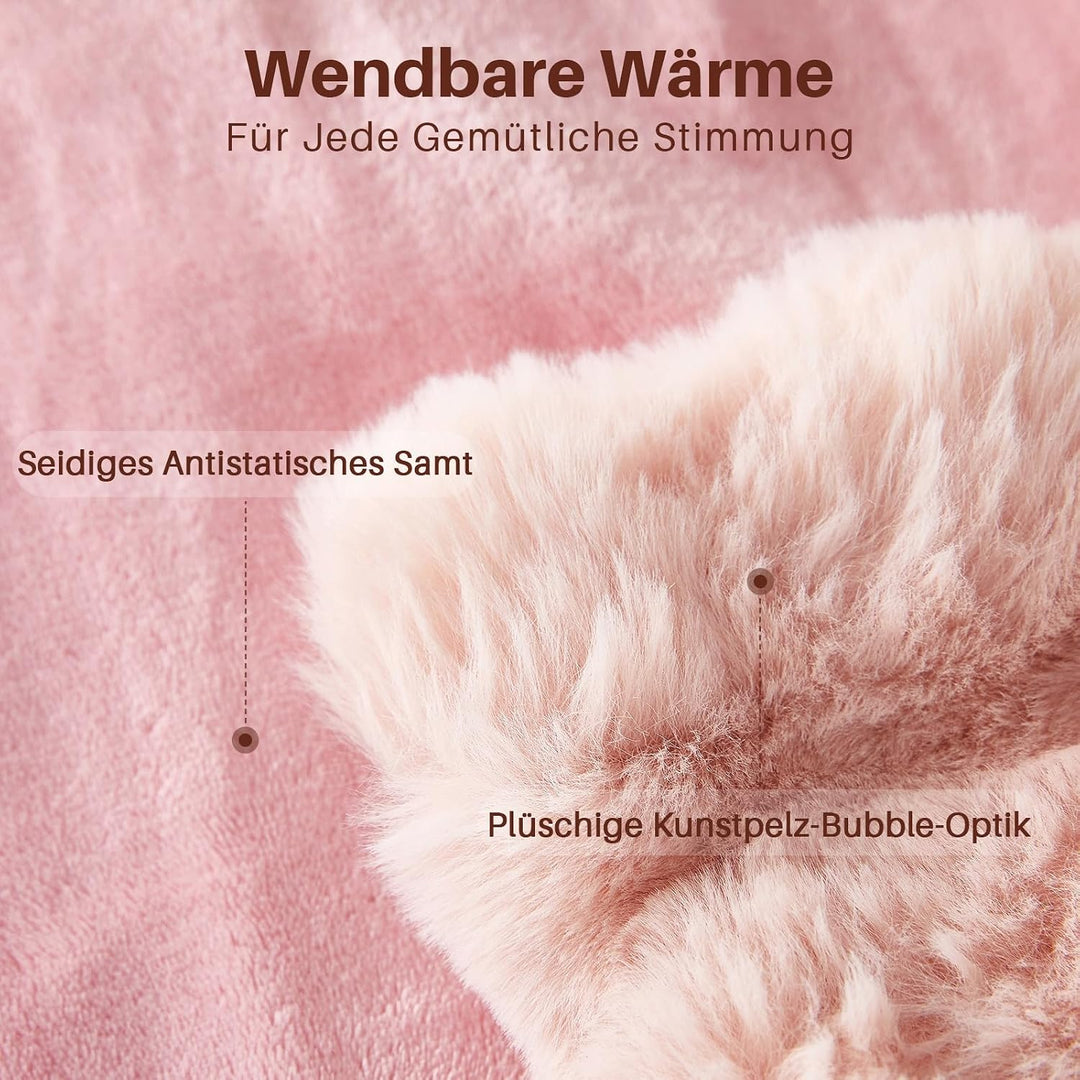 Kuscheldecke Kaninchen Plüsch Decke Super Soft Wohndecke Dick 1000 G/M² Flanell Decke Couchdecke War