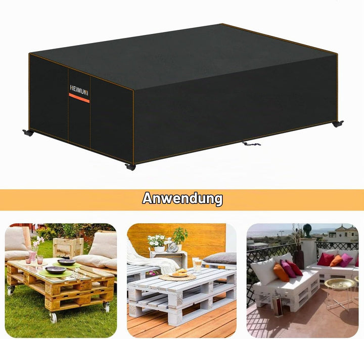 HEIMUNI Palettensofa Abdeckung Wasserdicht, Abdeckhauben für Palettenbank, Palettencouch Schutzhülle