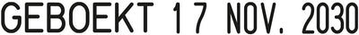 Trodat Professional 5117 Selbstfärbender Stempel mit Datum und 12 einstellbaren deutschen Texten, Dr