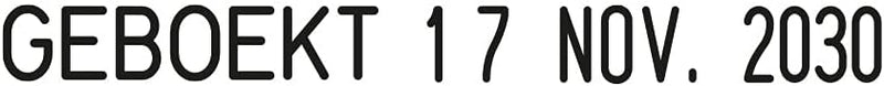 Trodat Professional 5117 Selbstfärbender Stempel mit Datum und 12 einstellbaren deutschen Texten, Dr