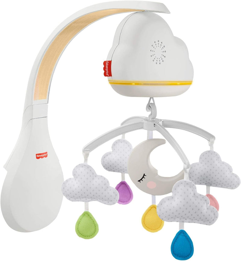 Fisher-Price GRP99 - Traumhaftes WolkenMobile und Spieluhr mit Geräuschsensor zur automatischen Akti