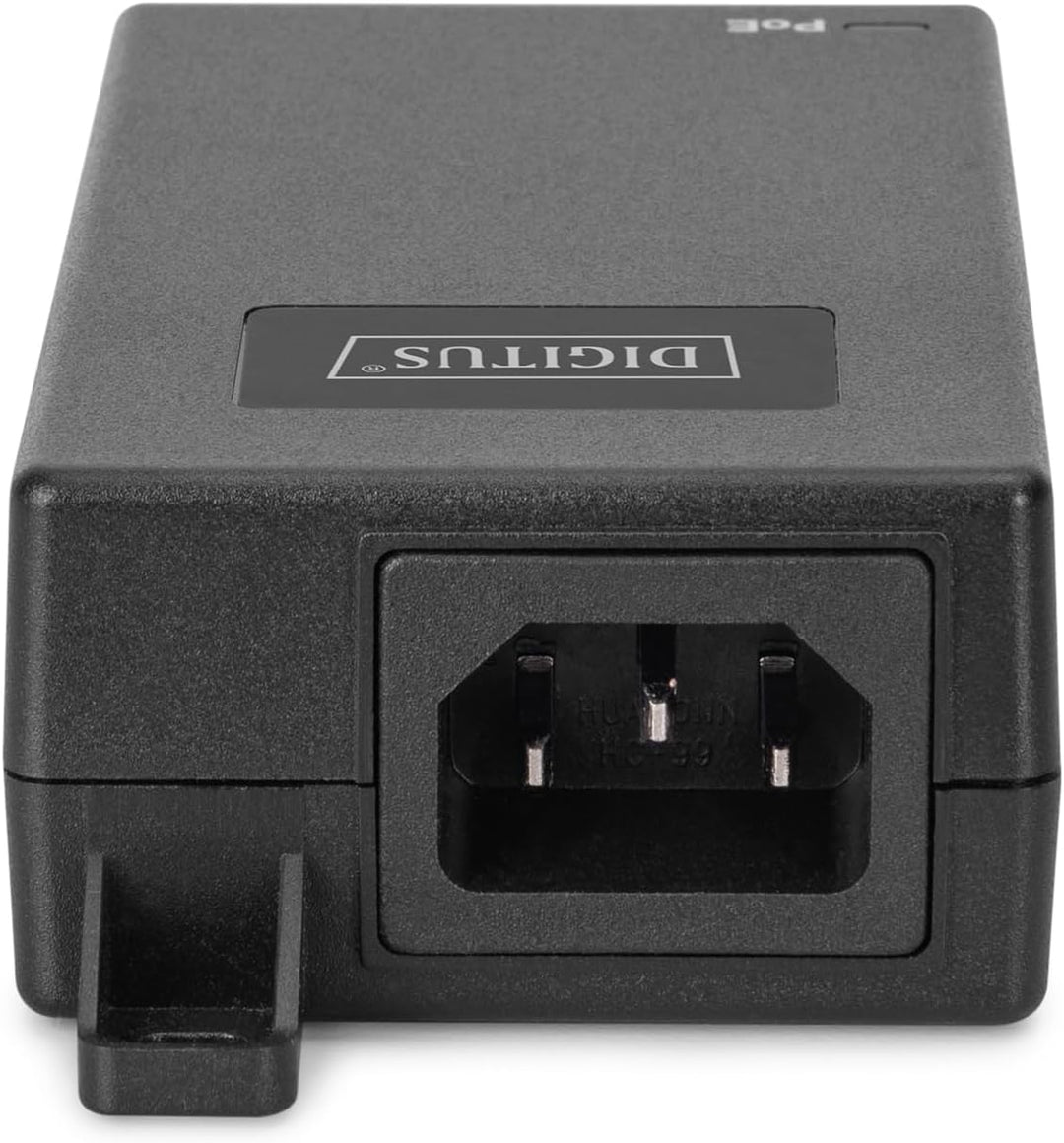 DIGITUS PoE+ Injektor – 1 Gbit/s – 30W PoE-Budget – IEEE802.3at | 100m Reichweite – R45-Ein- und Aus